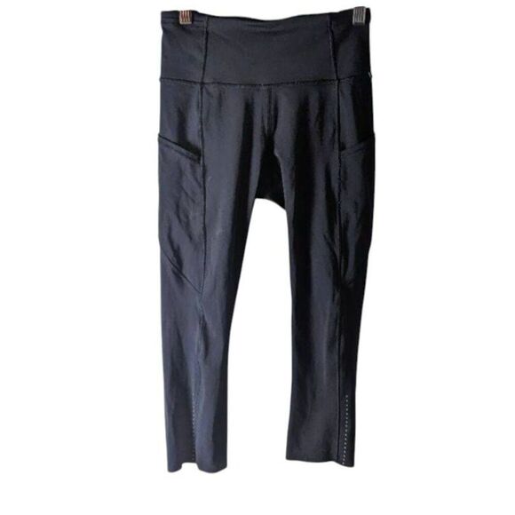 LULULEMON ATHLETICA Fast Free Crop II 'Nulux 19' Size 4 - Picture 5 of 6
